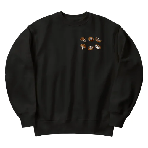 どんこしいたけ Heavyweight Crew Neck Sweatshirt