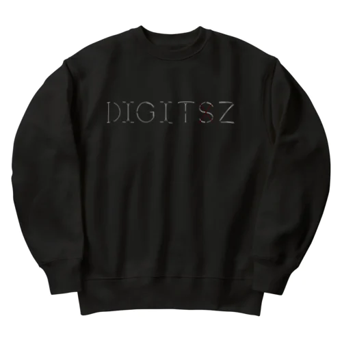 ×S フレーム Digitz 白文字 Heavyweight Crew Neck Sweatshirt