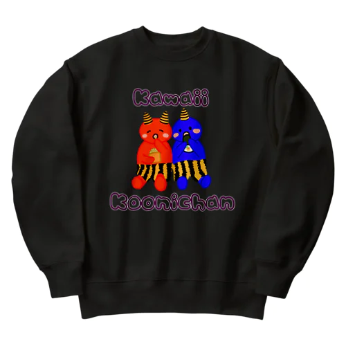 仲良し小鬼ちゃん ロゴ入り① Heavyweight Crew Neck Sweatshirt