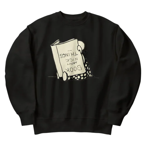 読書に夢中 Heavyweight Crew Neck Sweatshirt