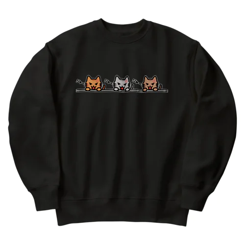 シャーシャーシャー（とらさん） Heavyweight Crew Neck Sweatshirt