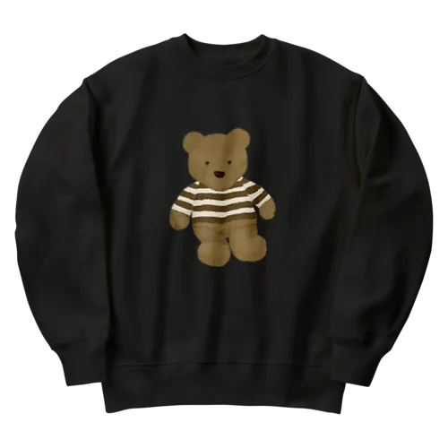 ボーダーのテディベア Heavyweight Crew Neck Sweatshirt