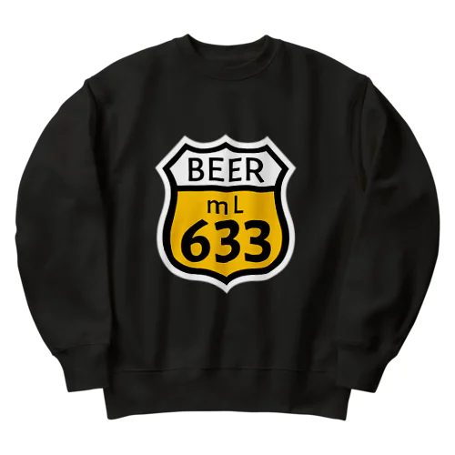 【ROUTE 66風】BEER 633 (瓶なし) ヘビーウェイトスウェット