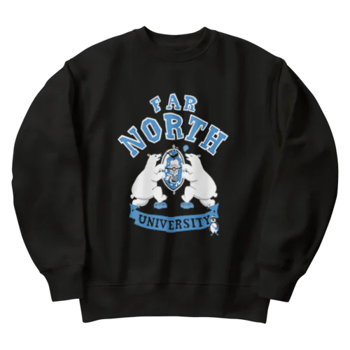 FAR NORTH UNIVERSITY   Blue & White ヘビーウェイトスウェット