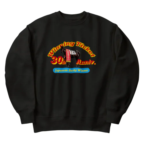 Winning Ticket 1993 Japanese Derby Winner 30th Anniv. by AERU Heavyweight Crew Neck Sweatshirt