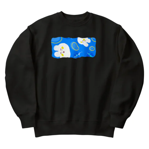 もっちりうさぎ Heavyweight Crew Neck Sweatshirt