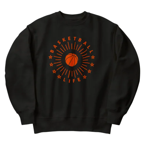バスケットボール・オレンジ・奇跡・衝撃のシュート・BASKETBALL・デザイン・グッズ・かっこいい・かわいい・バスケ男子・バスケ女子・有力・確実・有望・部活・チームT・バスケ部・応援 Heavyweight Crew Neck Sweatshirt