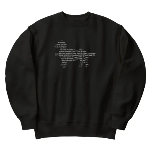 ラブレター　ミニチュアダックスW Heavyweight Crew Neck Sweatshirt