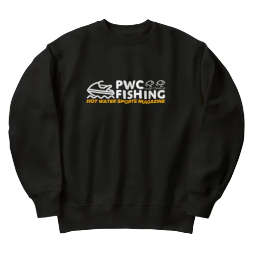 PWC FISHING（白色ロゴ） Heavyweight Crew Neck Sweatshirt