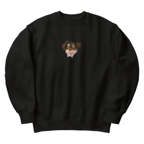 いぬのまゆげさん Heavyweight Crew Neck Sweatshirt