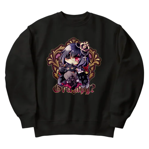 不機嫌と王冠とお猫さま - Ctype Heavyweight Crew Neck Sweatshirt