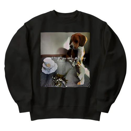 エモいビーグル Heavyweight Crew Neck Sweatshirt