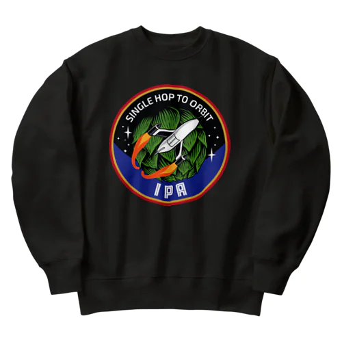 Single Hop To Orbit Heavyweight Crew Neck Sweatshirt