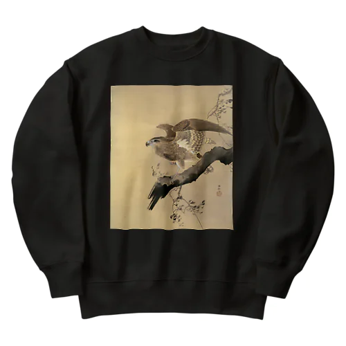 小原古邨　鷹　Ohara Koson / Falcon Heavyweight Crew Neck Sweatshirt