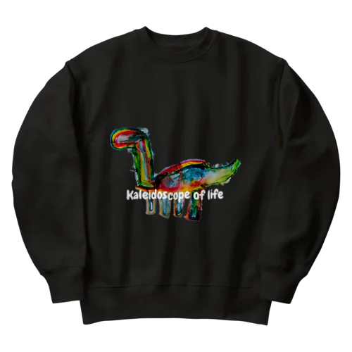 万華鏡のような恐竜 Heavyweight Crew Neck Sweatshirt