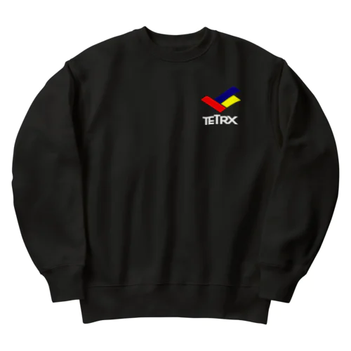 TETRX透過ロゴ紺 Heavyweight Crew Neck Sweatshirt