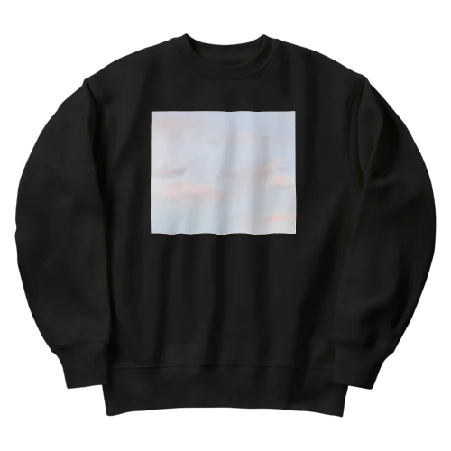 空とピンク . Heavyweight Crew Neck Sweatshirt