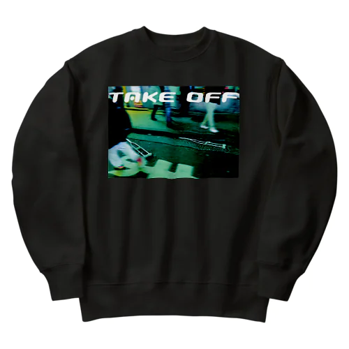 TAKE OFF Heavyweight Crew Neck Sweatshirt