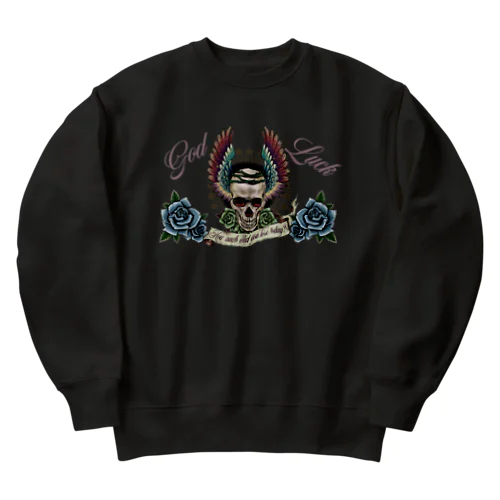 青薔薇スカル💀🌹 Heavyweight Crew Neck Sweatshirt