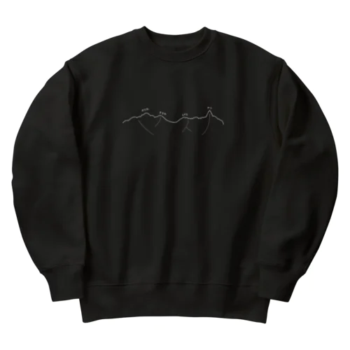 ゆるい槍穂高 Heavyweight Crew Neck Sweatshirt