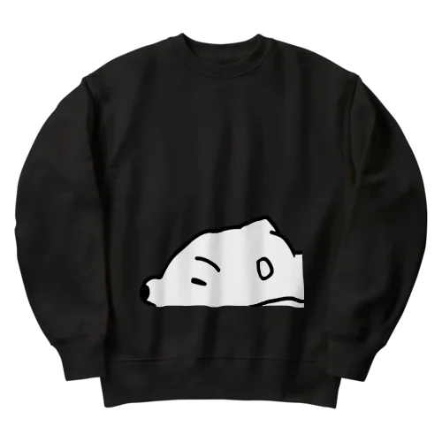 だれてる白い生き物 Heavyweight Crew Neck Sweatshirt