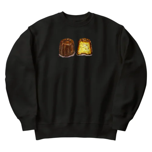 クレパスで描いたカヌレ Heavyweight Crew Neck Sweatshirt