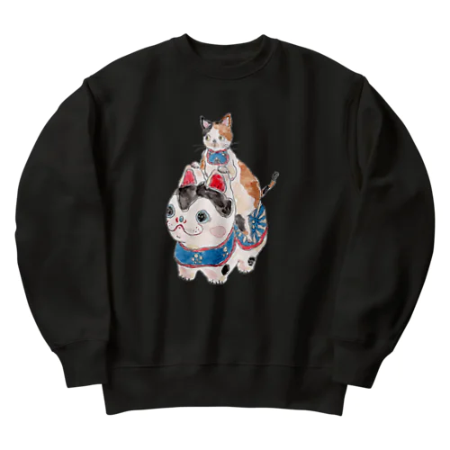 爆走！犬張子にゃんこ Heavyweight Crew Neck Sweatshirt