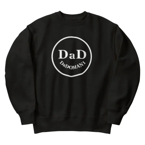 ワンポイントDaDちゃん 顔ロゴ 黒T専用 Heavyweight Crew Neck Sweatshirt