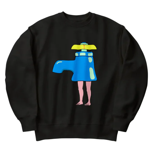 足の生えた蛇口 Heavyweight Crew Neck Sweatshirt