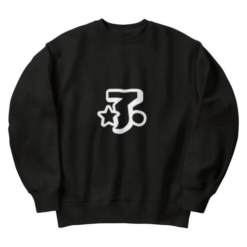 かおふあの「ふ」(ホワイト) Heavyweight Crew Neck Sweatshirt