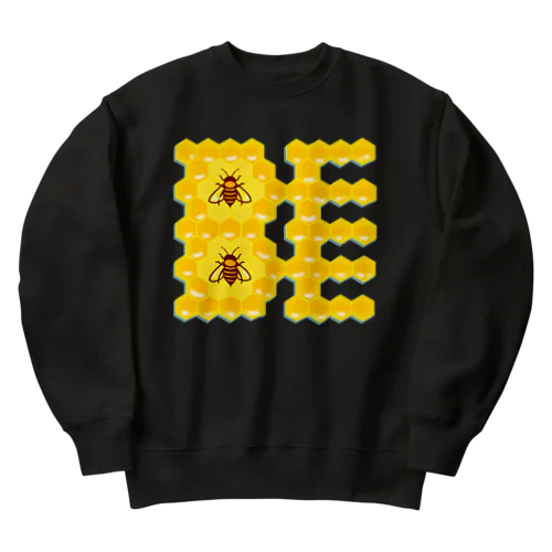 ハニカム構造(BEE） Heavyweight Crew Neck Sweatshirt