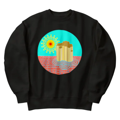 柱状節理 Heavyweight Crew Neck Sweatshirt