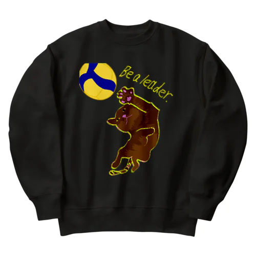 茶トラのアタックチャンス Heavyweight Crew Neck Sweatshirt