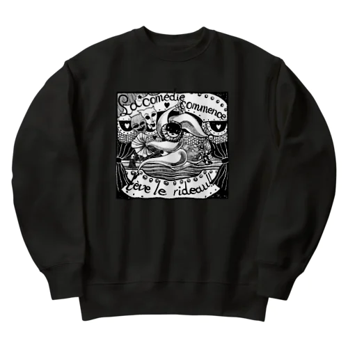 la comédie commence lève le rideau!! Heavyweight Crew Neck Sweatshirt