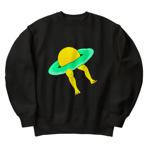 足の生えた星 Heavyweight Crew Neck Sweatshirt