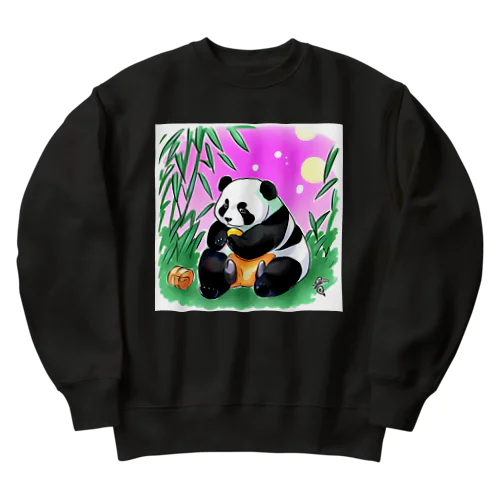 夏のパンダ Heavyweight Crew Neck Sweatshirt