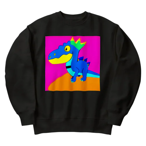 可愛い恐竜 Heavyweight Crew Neck Sweatshirt