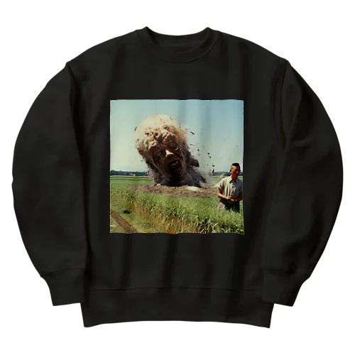 巨大頭部爆発 Heavyweight Crew Neck Sweatshirt