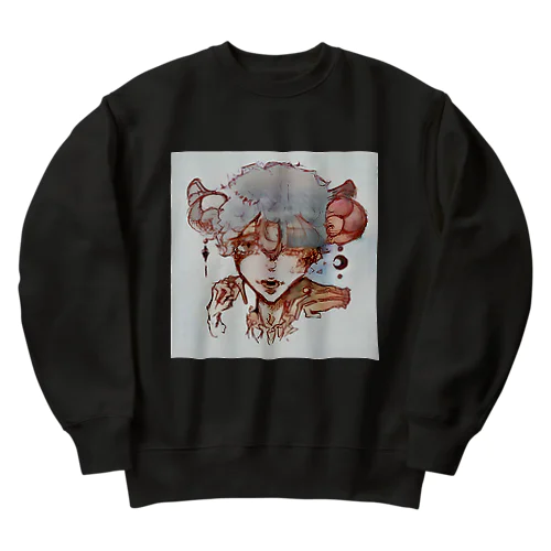 鬼を宿す羊 Heavyweight Crew Neck Sweatshirt