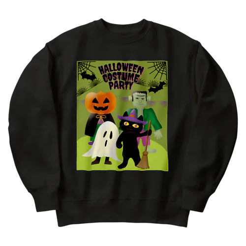 ハロウィンの仮装パーティー Heavyweight Crew Neck Sweatshirt