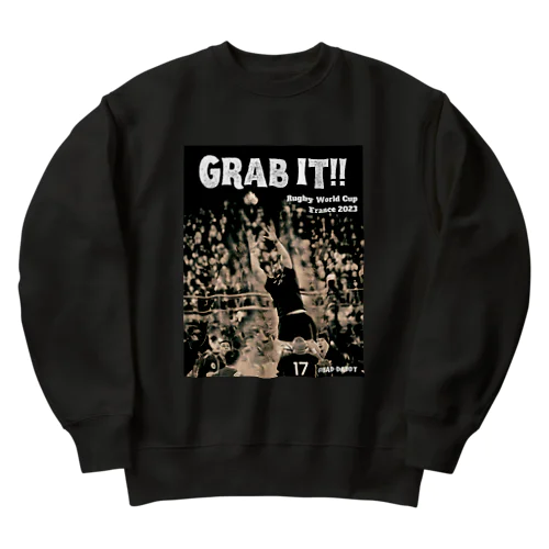 ラグビー日本代表　勝利をつかめ！ Heavyweight Crew Neck Sweatshirt