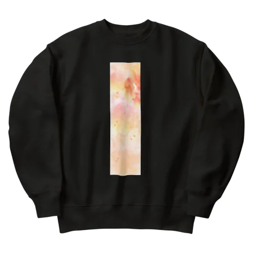 オレンジ‪✕‬ピンク パステルライン Heavyweight Crew Neck Sweatshirt