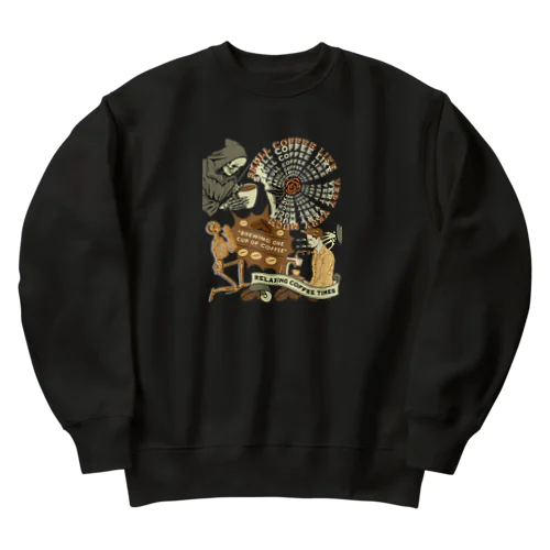 非常に非常にグラフィックtシャツのような頭蓋骨のコーヒー Heavyweight Crew Neck Sweatshirt