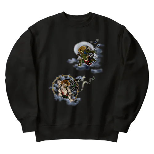 風神雷神図イラスト スウェット Heavyweight Crew Neck Sweatshirt