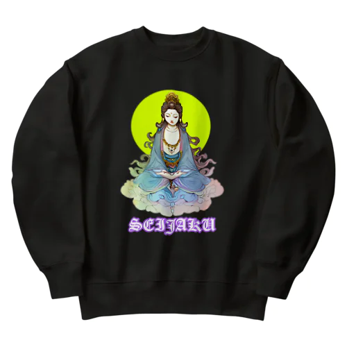 静寂　【御仏様の境地】 Heavyweight Crew Neck Sweatshirt