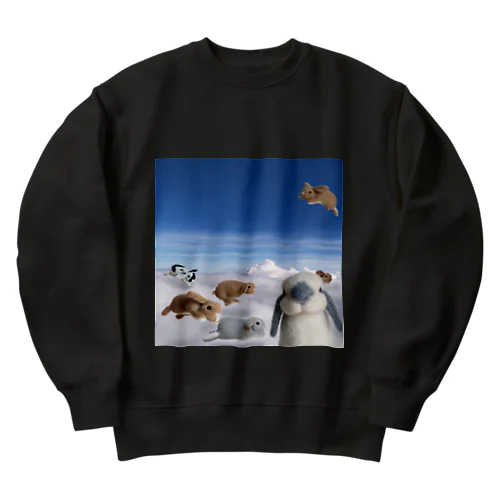 雲海うさぎ Heavyweight Crew Neck Sweatshirt