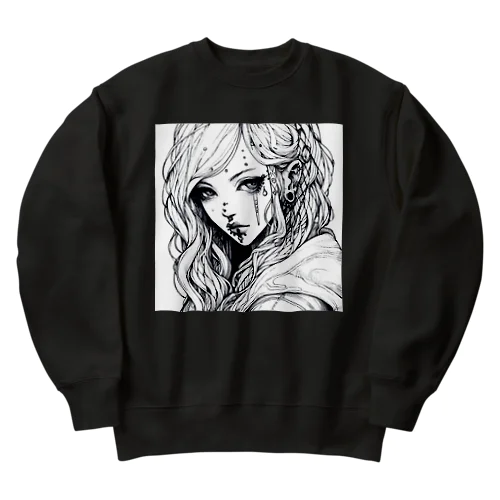 ピアス女子 Heavyweight Crew Neck Sweatshirt