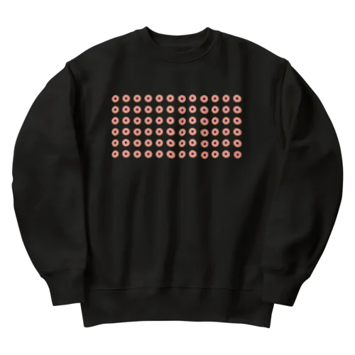 ストロベリーチョコレートドーナツ大量に作りました Heavyweight Crew Neck Sweatshirt