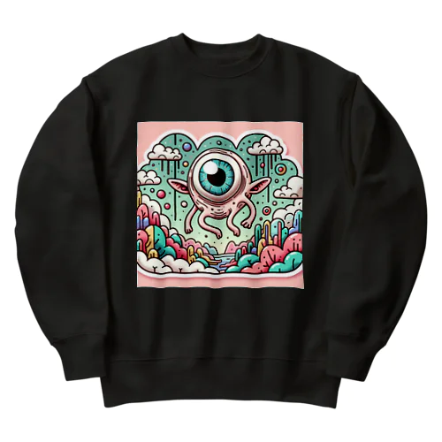 メルヘン怪物i【個性的】【カラフル】 Heavyweight Crew Neck Sweatshirt