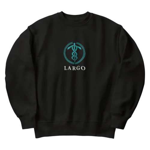 LARGO 服　黒白 Heavyweight Crew Neck Sweatshirt